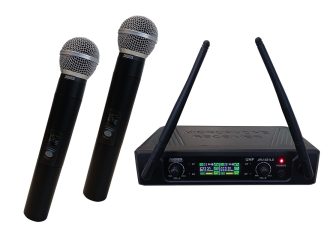 JRU-521LD-B Ασύρματο Μικρόφωνο Διπλό Χειρός UHF