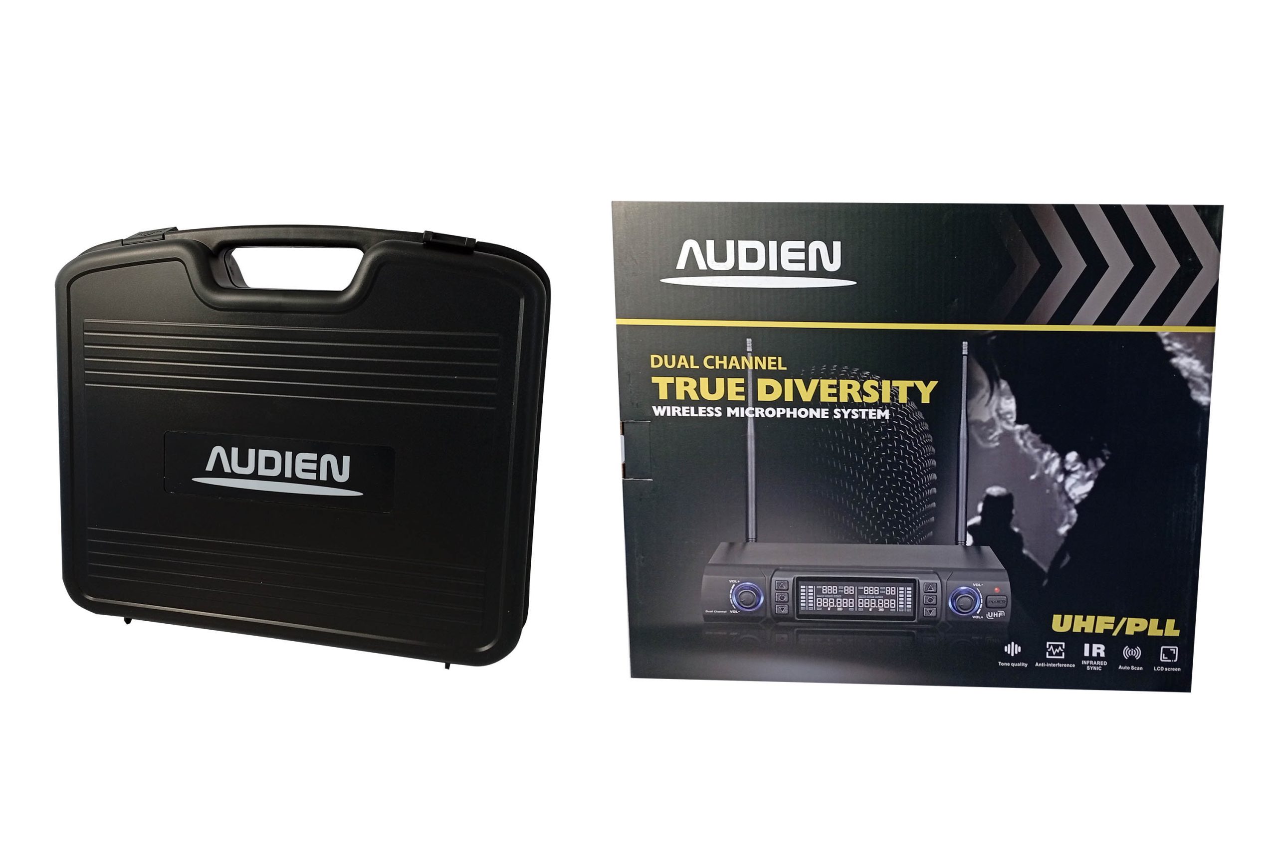 Audien Διπλό Ασύρματο Μικρόφωνο Χειρός με PLL & TRUE DIVERSITY JRU-650-B - Image 4