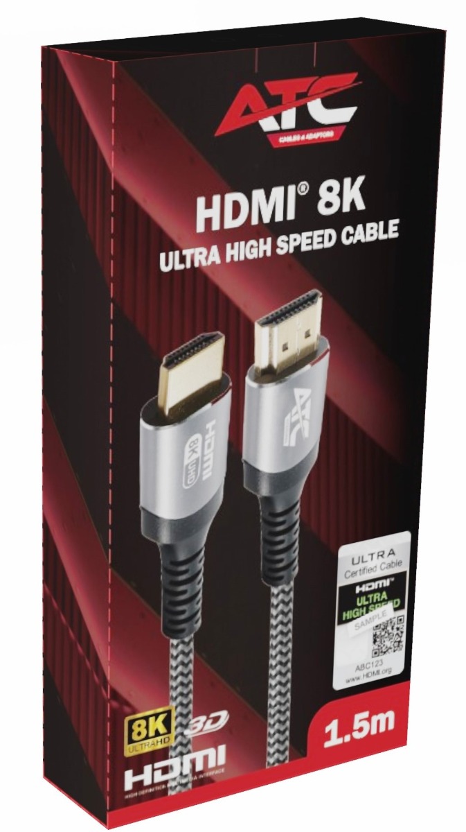 ATC Καλώδιο HDMI 2.1V 8K Premium 60Hz 1,5m - Image 2
