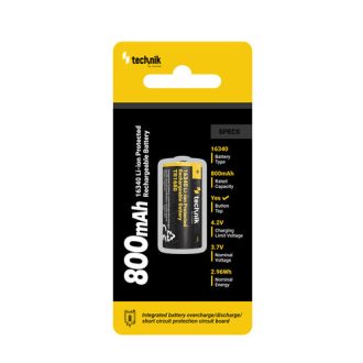 Technik Επαναφορτιζόμενη Μπαταρία 16340 RCR123 TR1680 800mAh 3,7V B1