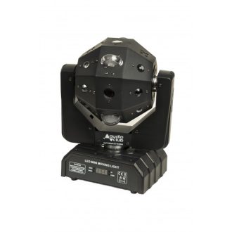 Audio Club Φωτορυθμικό Led με Περιστρεφόμενη Κεφαλή SATURNPATTERN 3 σε 1