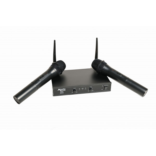 Audio Club Διπλό Ασύρματο Σύστημα Μικροφώνων UHF WM20