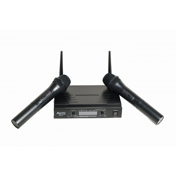 Audio Club Διπλό Ασύρματο Μικρόφωνο UHF WM20D