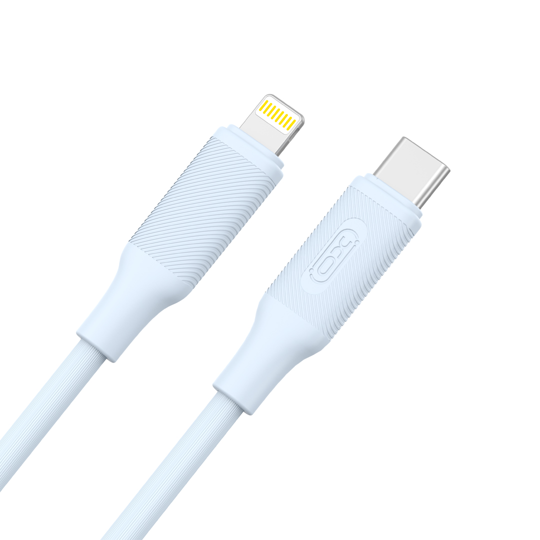 XO NB-Q265A Καλώδιο Φόρτισης & Μεταφοράς Δεδομένων Type-C σε Lightning 27W PD 1m Μπλε - Image 2