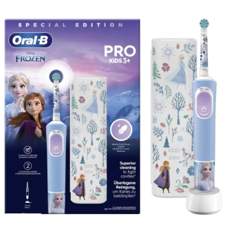 Oral-B Vitality Pro Παιδική Ηλεκτρική Οδοντόβουρτσα Frozen με Χρονόμετρο & Θήκη Ταξιδιού