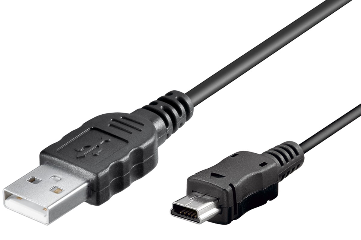 Goobay Essential Mini USB Καλώδιο Συγχρονισμού & Φόρτισης Μαύρο 1m - Image 2