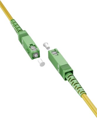 Goobay Καλώδιο Οπτικής Ίνας FTTH Μονής Λειτουργίας OS2 Κίτρινο 5m