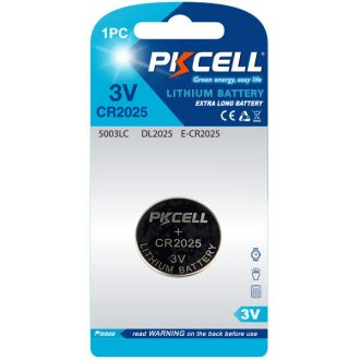 Pkcell Μπαταρία Κουμπί Λιθίου CR2025-1B 3V