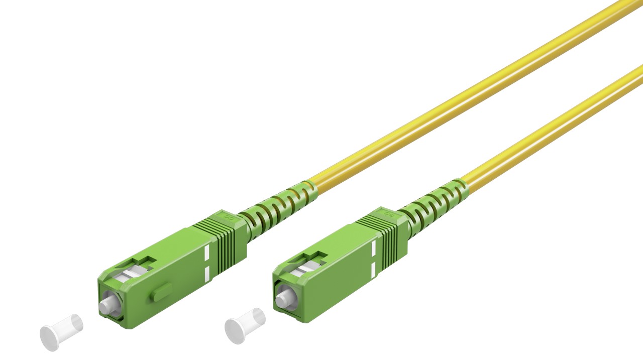 Goobay Καλώδιο Οπτικής FTTH Ίνας Μονής Λειτουργίας OS2 Κίτρινο 10m