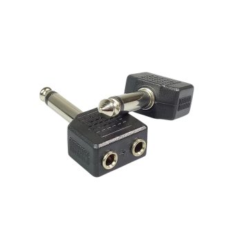 Μετατροπέας 6.3mm Αρσενικό σε 3.5mm 2x Θηλυκό XS-P034