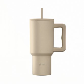 ESTIA ΘΕΡΜΟΣ STRAW TUMBLER XL SAVE THE AEGEAN 900ml DUNE