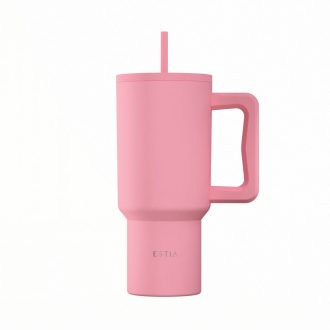 ESTIA ΘΕΡΜΟΣ STRAW TUMBLER XL SAVE THE AEGEAN 900ml ROSE
