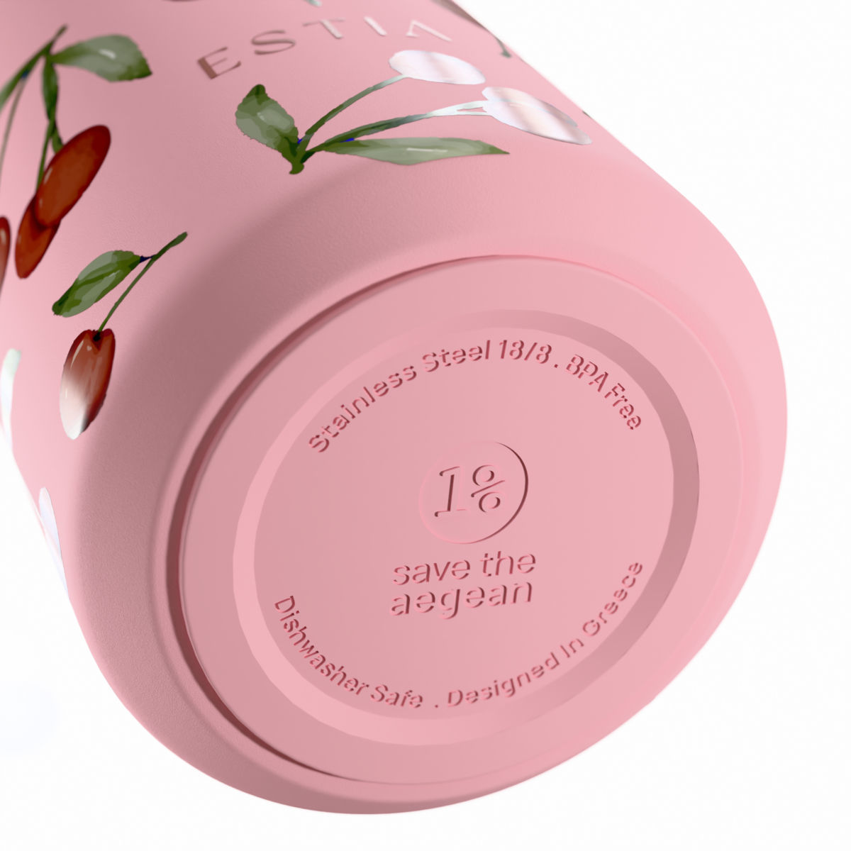 ESTIA ΘΕΡΜΟΣ FLOW SAVE THE AEGEAN 500ml CHERRY ROSE - Image 3