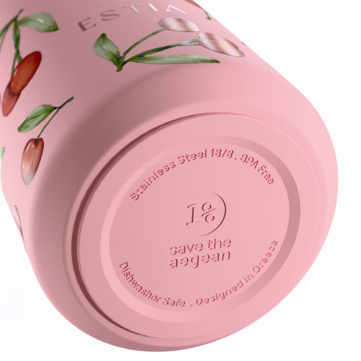 ESTIA ΘΕΡΜΟΣ LENS SAVE THE AEGEAN 360ml CHERRY ROSE - Image 3