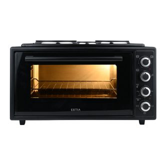 ESTIA ΗΛΕΚΤΡΙΚΟ ΦΟΥΡΝΑΚΙ MASTERCOOK COMPACT 2950W 48lt ΜΕ 3 ΕΣΤΙΕΣ ΚΑΙ 4 ΛΕΙΤΟΥΡΓΙΕΣ ΑΝΤΙΣΤΑΣΗΣ
