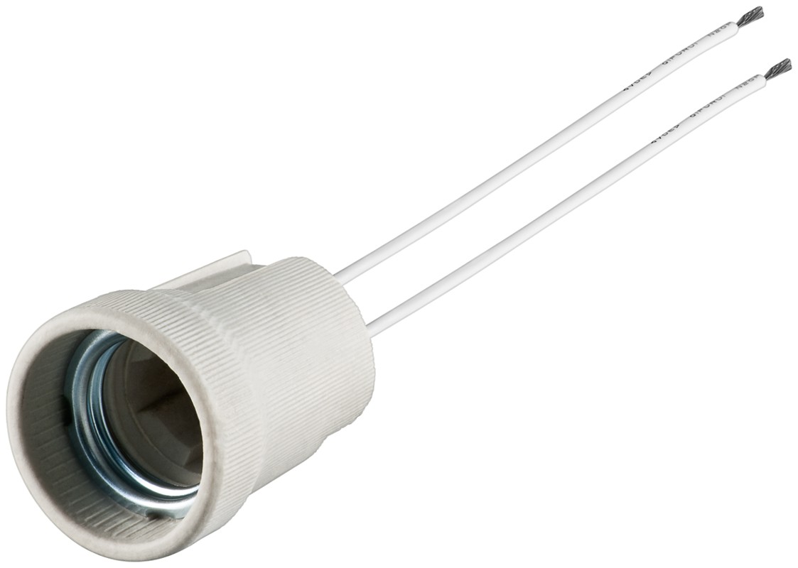 Goobay Ντουί Λάμπας E27 με Διπλό Καλώδιο 9182 Max 100W 0.15m