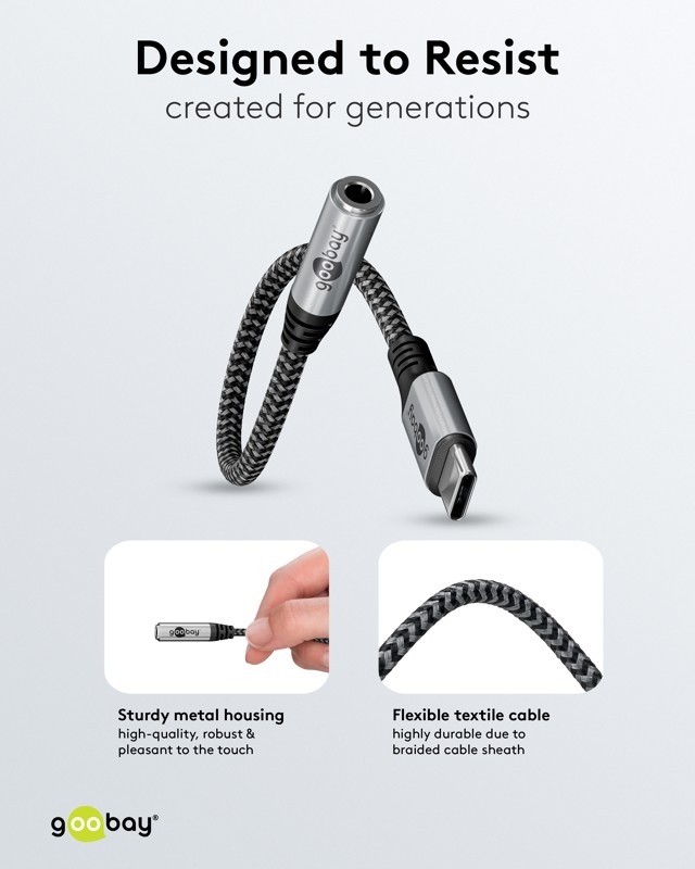 Goobay Καλώδιο Αντάπτορας USB-C σε 3.5mm AUX 0.15m - Image 5