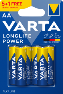 Varta Longlife Power Αλκαλικές Μπαταρίες LR6 AA 6τμχ