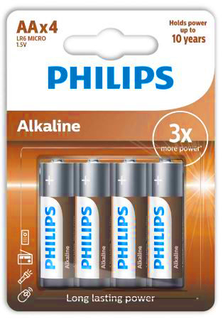 Philips Eco Αλκαλικές Μπαταρίες LR6 AA 4 τμχ