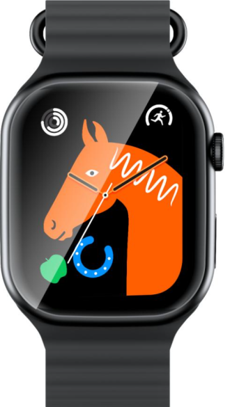 XO W8 PRO Ασύρματης Φόρτισης Intelligent Sports Call Watch Μαύρο