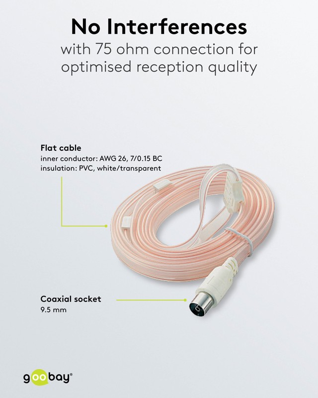Goobay Κεραία Ραδιοφώνου για DAB/FM/AM 1.75m Λευκό - Image 4