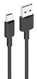 XO NB156 Καλώδιο Φόρτισης για Micro USB Μαύρο
