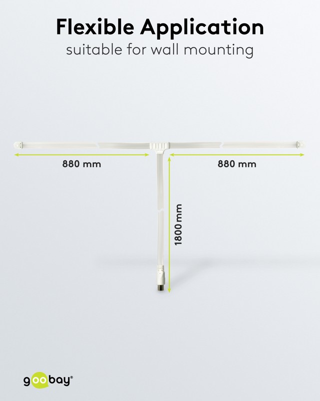 Goobay Κεραία Ραδιοφώνου για DAB/FM/AM 1.75m Λευκό - Image 5