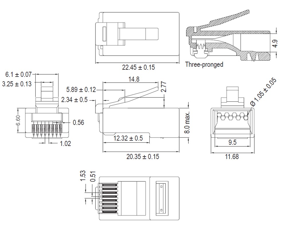 Goobay Φις Δικτύου RJ45 CAT 6 UTP χωρίς Θωράκιση 93828 - Image 2