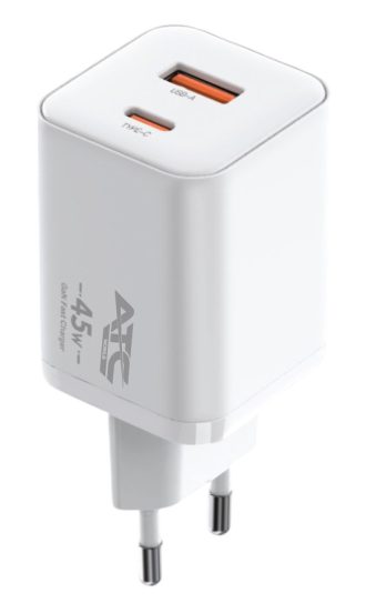 ATC Φορτιστής Ταχείας Φόρτισης CHF20 GaN PD 45W