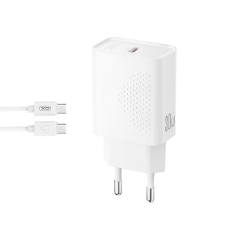 XO L162 EU 30W Φορτιστής Ταχείας Φόρτισης Type-C με Καλώδιο Type-C