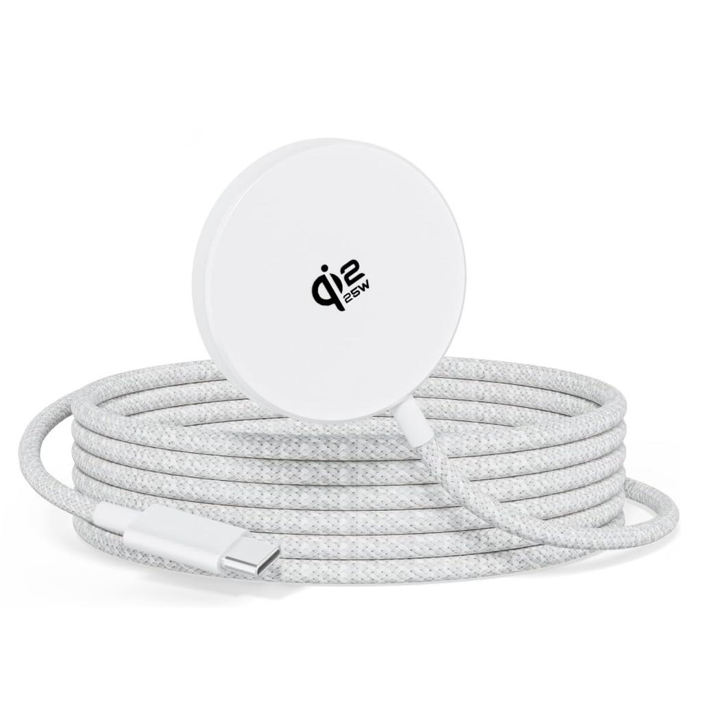 XO JH025 Μαγνητικός Ασύρματος Φορτιστής 25W USB-C Καλώδιο 1,2 μ Λευκός