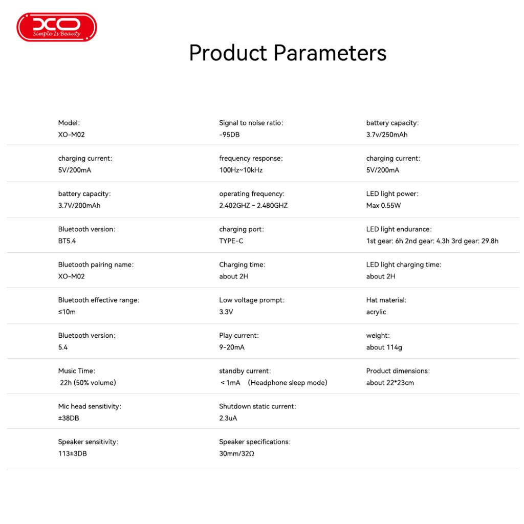 XO M02 Σκουφάκι με Ενσωματωμένα Ακουστικά Bluetooth & Μικρόφωνο - Image 10