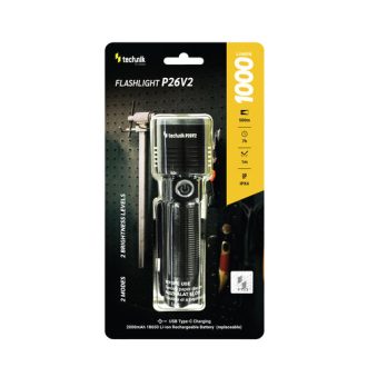 Technik P26V2 Φακός Χειρός LED Επαναφορτιζόμενος USB Type-C 1000 lm