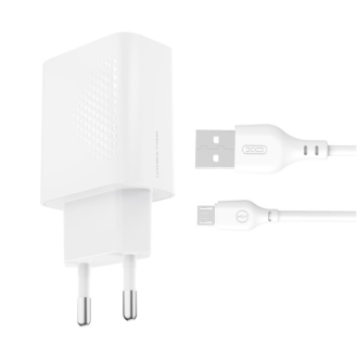 XO L159 QC18W Φορτιστής Ταχείας Φόρτισης USB-A με Καλώδιο Micro USB