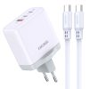 KSC-933/WHITE/TC ΦΟΡΤΙΣΤΗΣ USB ΣΕ 2 TYPE-C 65W