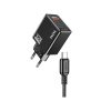 KSC-1236/BLACK  ΜΑΥΡΟΣ ΦΟΡΤΙΣΤΗΣ  TYPE C 1m