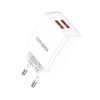 KSC-1620/WHITE ΛΕΥΚΟΣ ΔΙΠΛΟΣ ΦΟΡΤΙΣΤΗΣ USB