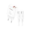 KSC-1642/WHITE  ΛΕΥΚΟΣ ΦΟΡΤΙΣΤΗΣ 30W ΜΕ ΚΑΛΩΔΙΟ  TypeC  fast charging