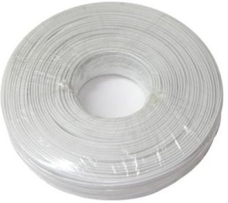 SM175-WHITE Λευκό τηλεφωνικό καλώδιο 100m