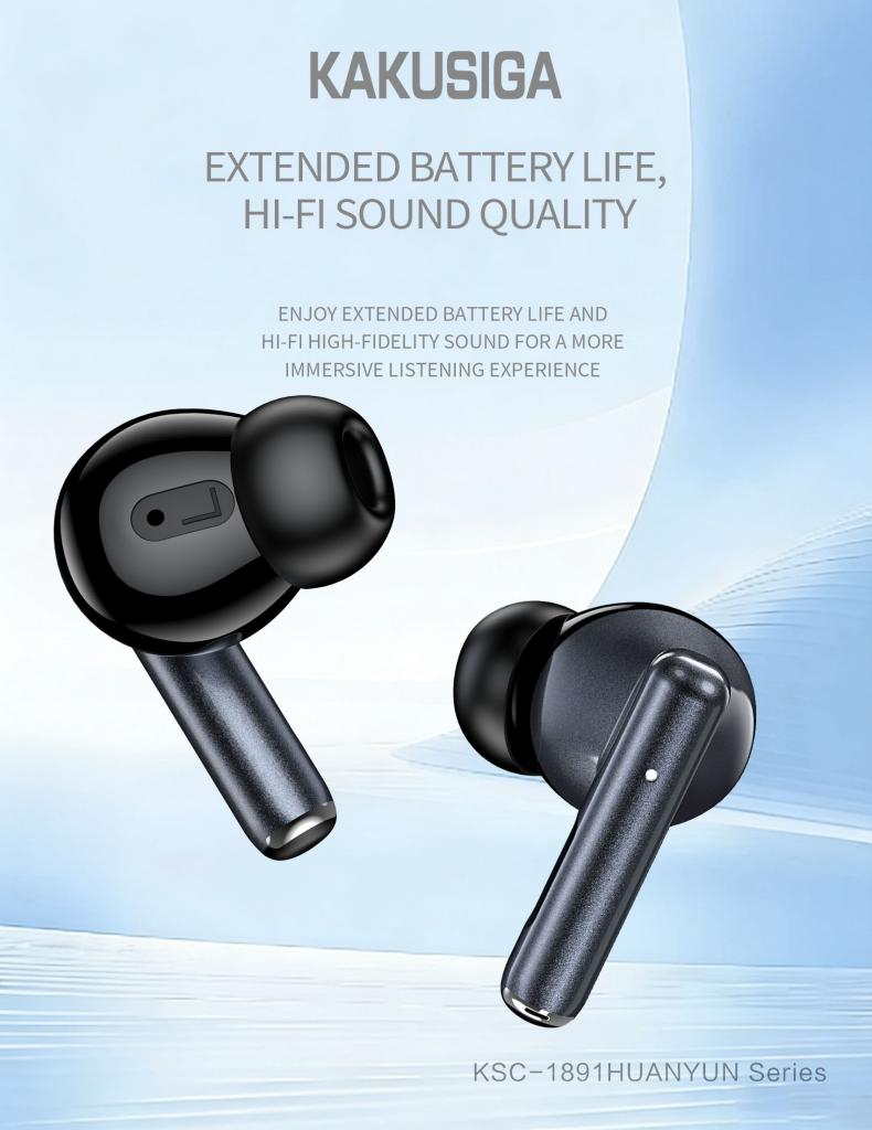 KSC-1891/BLACK BLUETOOTH IN-EAR ΑΚΟΥΣΤΙΚΑ MΑΥΡΑ - Image 2