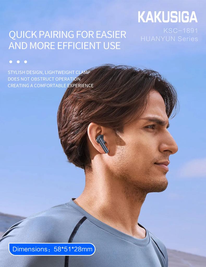 KSC-1891/BLACK BLUETOOTH IN-EAR ΑΚΟΥΣΤΙΚΑ MΑΥΡΑ - Image 3