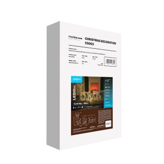 Χριστουγεννιάτικη διακόσμηση LED Modee με προσαρμογέα C5003 IP44 (490 LED) Ζεστό λευκό