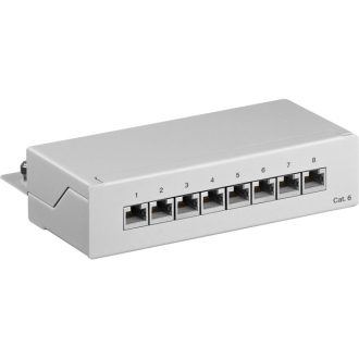 Goobay CAT 6 Patch Panel 8 Θυρών STP Mini/Desktop 93047 Γκρι