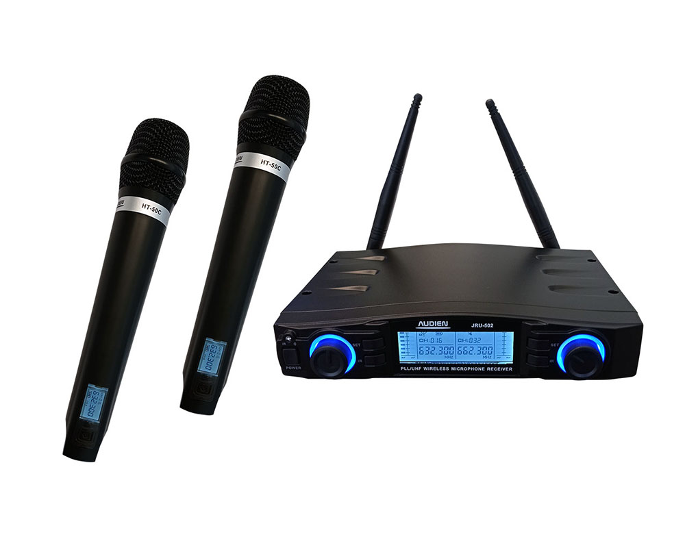 JRU-502-Β ΑΣΥΡΜΑΤΟ ΜΙΚΡΟΦΩΝΟ ΔΙΠΛΟ ΧΕΙΡΟΣ PLL UHF