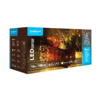 Modee Lighting LED Σχοινί Χάλκινο με Αντάπτορα (100LED/10m/10cm) ζεστό
