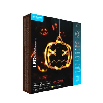 Διακοσμητικό Παραθύρου Modee Halloween LED Κολοκύθα (Υ21x20mm)