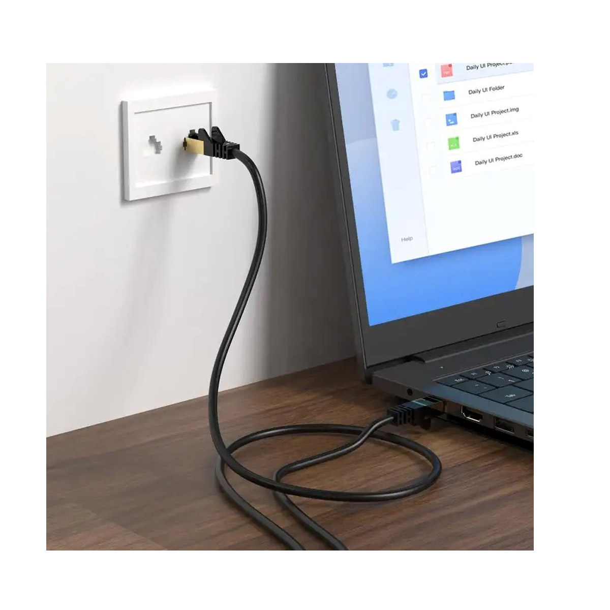 KSC-744 PATCH CORD CAT.6 ΚΑΘΑΡΟΣ ΧΑΛΚΟΣ GIGABIT 3m - Image 2