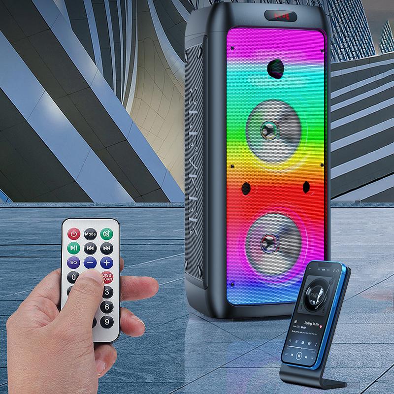 KSC-821 ΦΟΡΗΤΟ BLUETOOTH ΗΧΕΙΟ COLOURFUL 2x8" (ΜΙΚΡΟΦΩΝΟ + ΧΕΙΡΙΣΤΗΡΙΟ) - Image 3