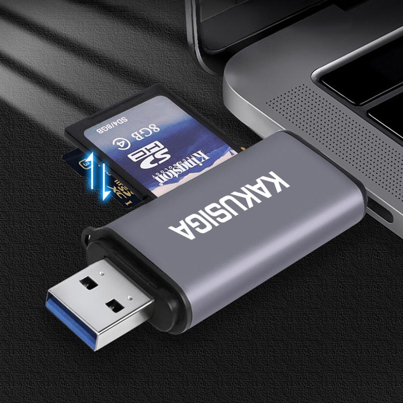 KSC-902/GRAY USB 3.0 TYPE-C CARD READER ΓΚΡΙ - Image 3