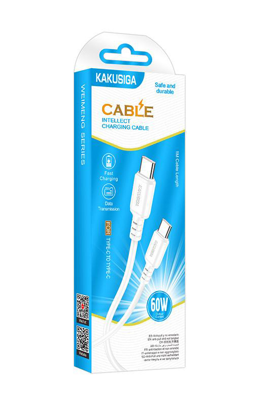 KSC-982/WHITE ΛΕΥΚΟ ΚΑΛΩΔΙΟ typeC σε typeC 1m - Image 2